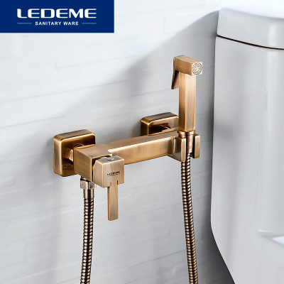 Խառնիչ հիգիենիկ ցնցուղով LEDEME RL5398C-7 Անտիկ (ԿՈԴ 8889)