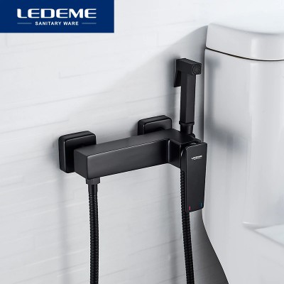 Խառնիչ հիգիենիկ ցնցուղով LEDEME RL5278B Սև (ԿՈԴ 8921)