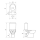 Զուգարանակոնք PARVA WC/P K27-027 350x595x780 մմ Սպիտակ (ԿՈԴ 12955)