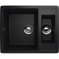 խոհանոցի լվացարան ULGRAN U-106-308, Սև, 600 х 485 մմ (ԿՈԴ 7138)