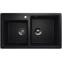 խոհանոցի լվացարան ULGRAN U-200-308, Սև, 840 х 485 մմ (ԿՈԴ 7157)