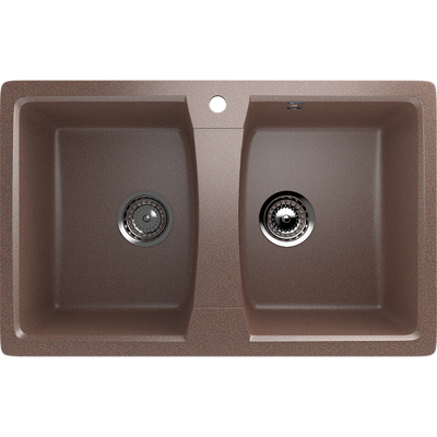 խոհանոցի լվացարան ULGRAN U-402-307, Տեռակոտ, 770 х 495 մմ (ԿՈԴ 7172)