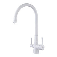 Խոհանոցի ծորակ ճկվող, ֆիլտրով Lemark Comfort LM3075W Սպիտակ (ԿՈԴ 9406)