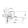 Լոգարանի ծորակ HANSEN H22003F Սպիտակ-քրոմ (ԿՈԴ 12041)