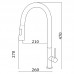 խոհանոցի ծորակ քաշովի խողովակով Gunther SH-213 (ԿՈԴ 5937)